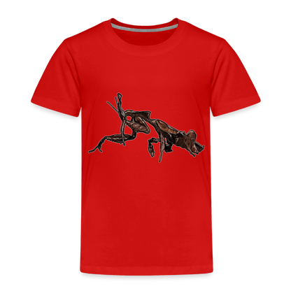 Kinder Basic T-Shirt Phyllocrania paradoxa female 2 - Rot