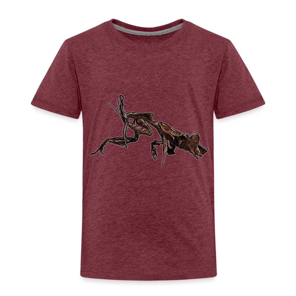 Kinder Basic T-Shirt Phyllocrania paradoxa female 2 - Bordeauxrot meliert