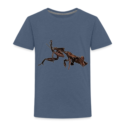 Kinder Basic T-Shirt Phyllocrania paradoxa female 2 - Blau meliert