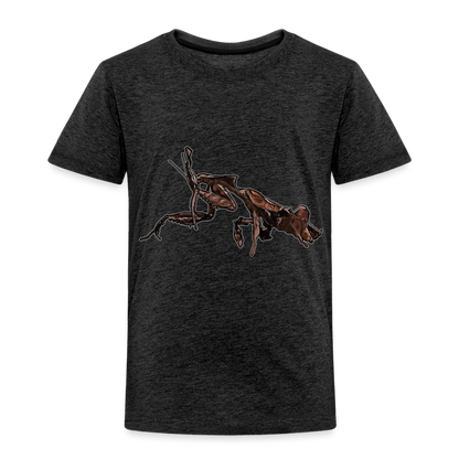 Kinder Basic T-Shirt Phyllocrania paradoxa female 2 - Anthrazit