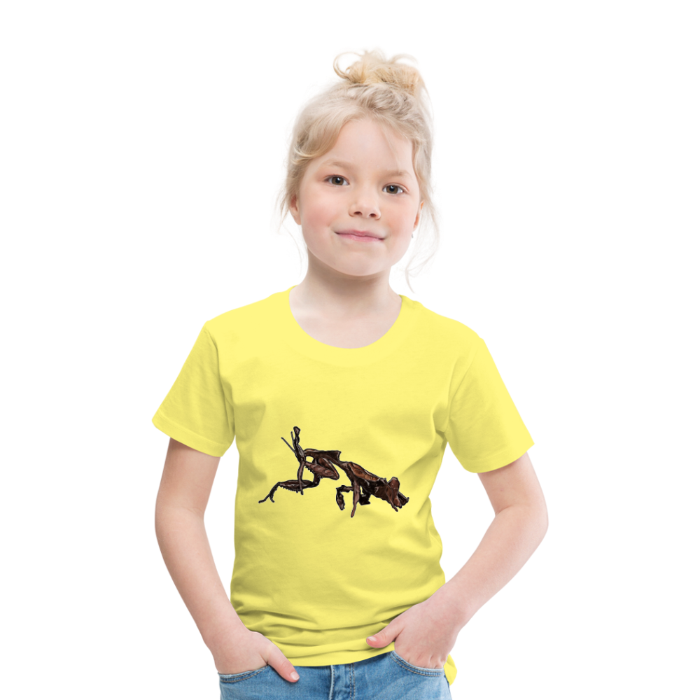 Kinder Basic T-Shirt Phyllocrania paradoxa female 2 - Gelb