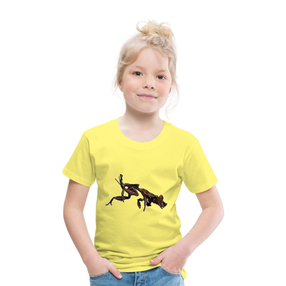 Kinder Basic T-Shirt Phyllocrania paradoxa female 2 - Gelb