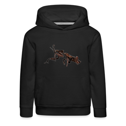 Kinder Hoodie Phyllocrania paradoxa female 2 - Schwarz