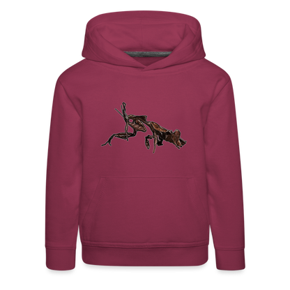 Kinder Hoodie Phyllocrania paradoxa female 2 - Bordeaux