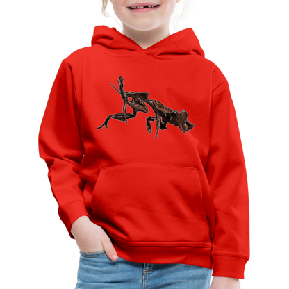 Kinder Hoodie Phyllocrania paradoxa female 2 - Rot