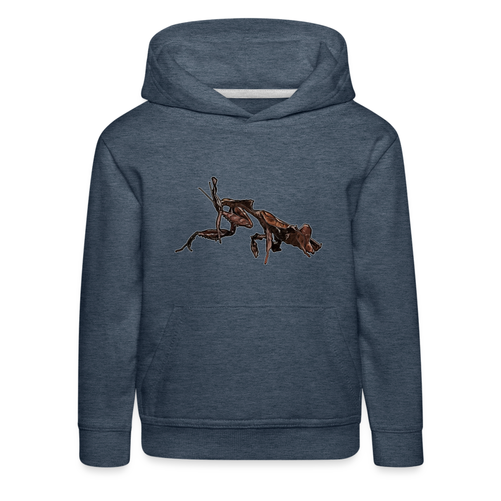 Kinder Hoodie Phyllocrania paradoxa female 2 - Jeansblau