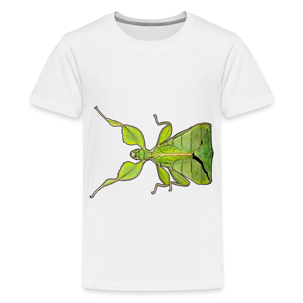 Teenager Basic T-Shirt Phyllium philippinicum female - weiß