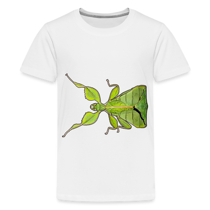 Teenager Basic T-Shirt Phyllium philippinicum female - weiß