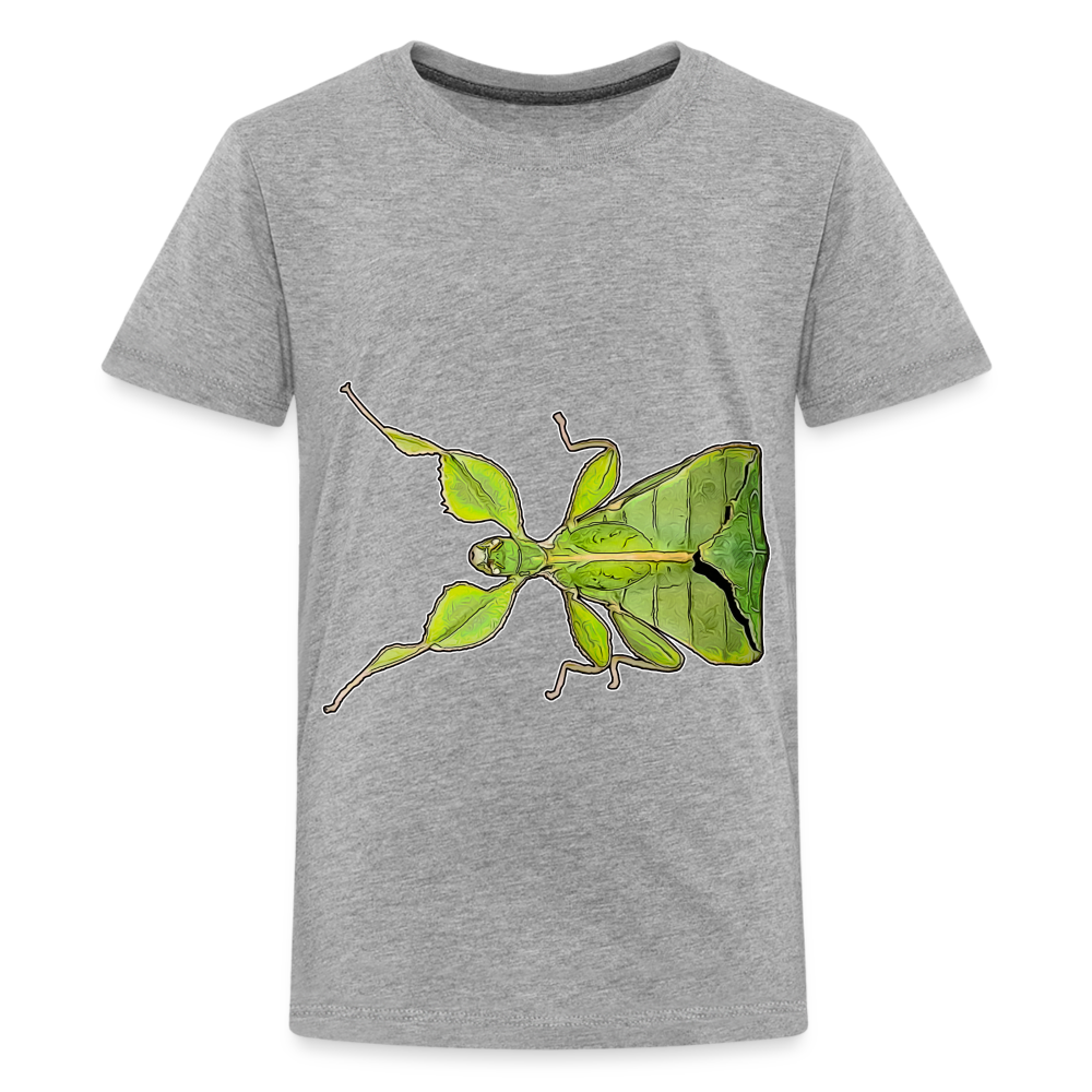 Teenager Basic T-Shirt Phyllium philippinicum female - Grau meliert