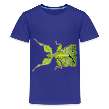 Teenager Basic T-Shirt Phyllium philippinicum female - Königsblau