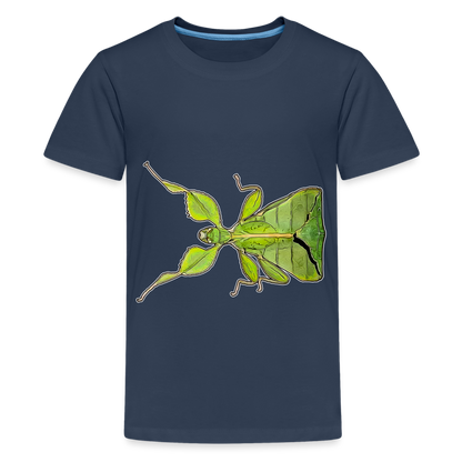 Teenager Basic T-Shirt Phyllium philippinicum female - Navy