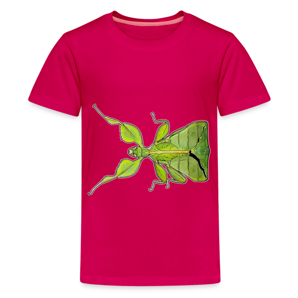 Teenager Basic T-Shirt Phyllium philippinicum female - dunkles Pink