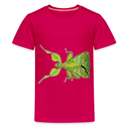 Teenager Basic T-Shirt Phyllium philippinicum female - dunkles Pink