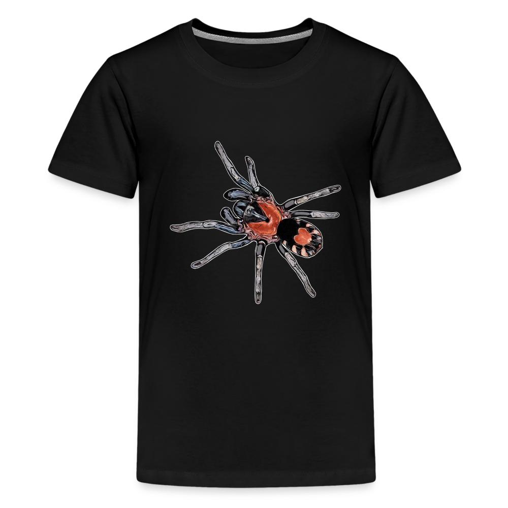 Teenager Basic T-Shirt Cyriocosmus elegans - Schwarz