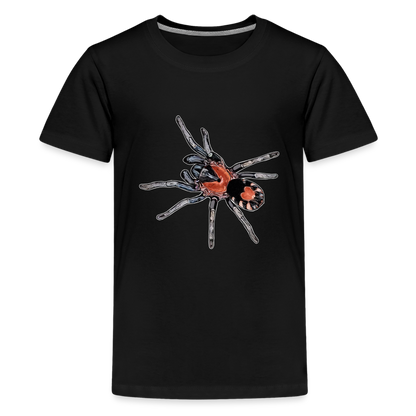 Teenager Basic T-Shirt Cyriocosmus elegans - Schwarz