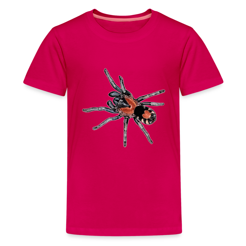 Teenager Basic T-Shirt Cyriocosmus elegans - dunkles Pink