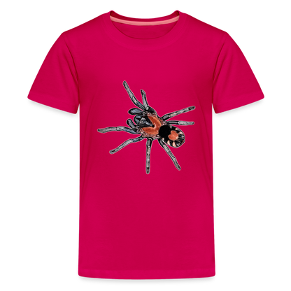 Teenager Basic T-Shirt Cyriocosmus elegans - dunkles Pink