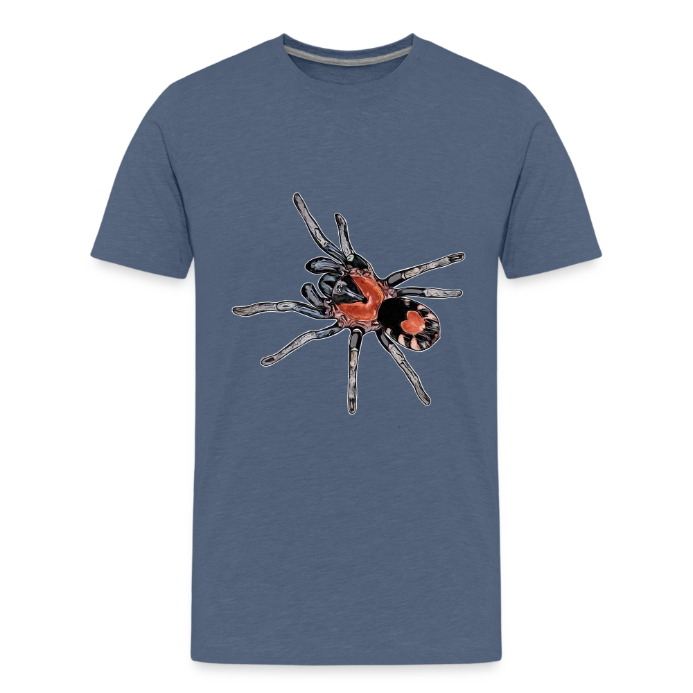 Teenager Basic T-Shirt Cyriocosmus elegans - Blau meliert