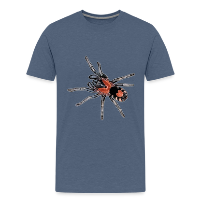 Teenager Basic T-Shirt Cyriocosmus elegans - Blau meliert