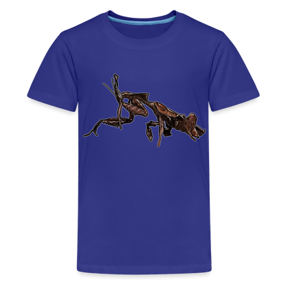 Teenager Basic T-Shirt Phyllocrania paradoxa female 2 - Königsblau