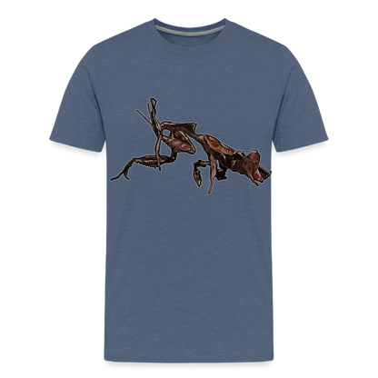 Teenager Basic T-Shirt Phyllocrania paradoxa female 2 - Blau meliert