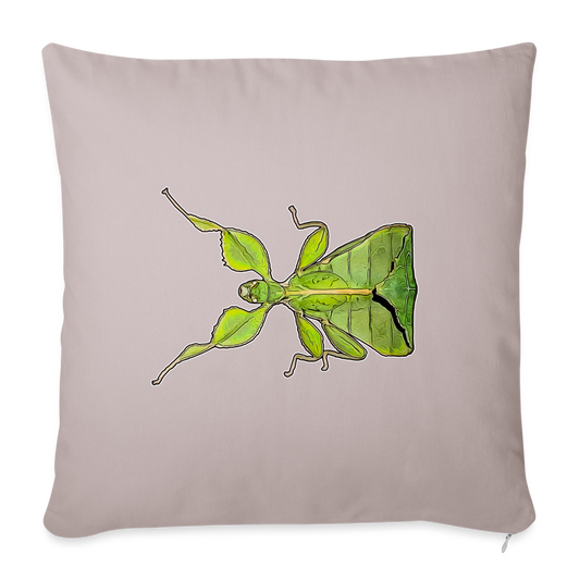 Sofakissen mit Füllung 44cm x 44cm Phyllium philippinicum female - helles Taupe