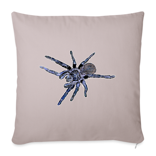 Sofakissen mit Füllung 44cm x 44 cm Pterinopelma sazimai - helles Taupe
