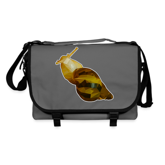 Umhängetasche Achatina reticulata Low Poly - Graphit/Schwarz