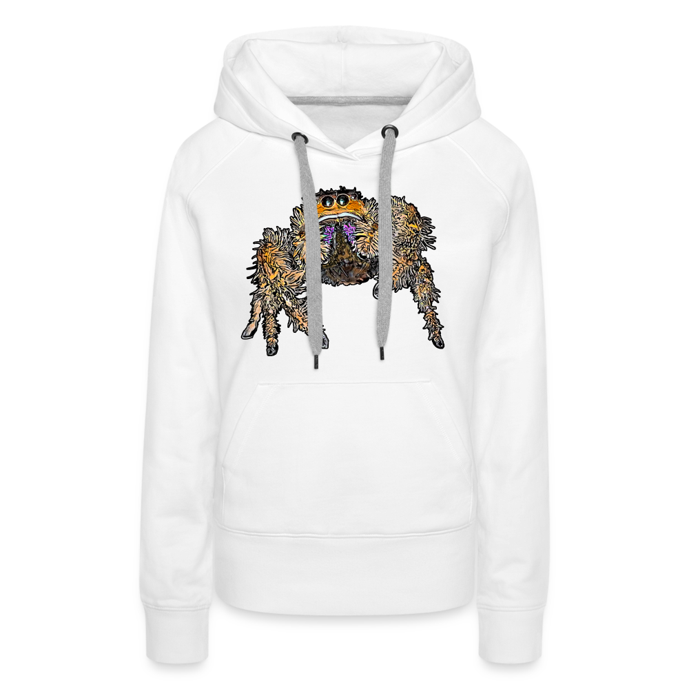 Frauen Hoodie Phidippus regius Everglades female - weiß