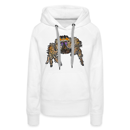 Frauen Hoodie Phidippus regius Everglades female - weiß