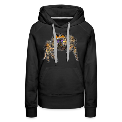 Frauen Hoodie Phidippus regius Everglades female - Schwarz