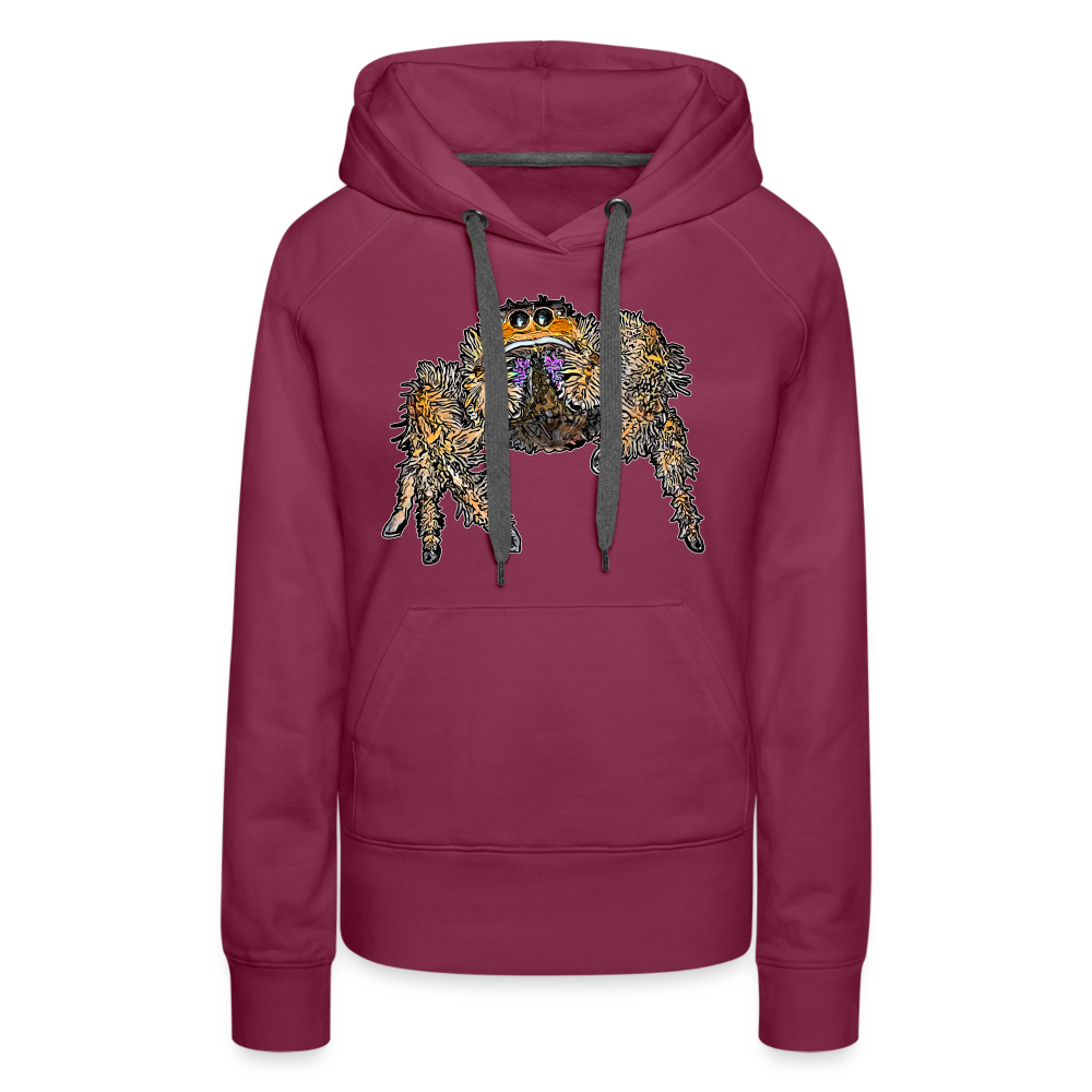 Frauen Hoodie Phidippus regius Everglades female - Bordeaux