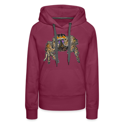 Frauen Hoodie Phidippus regius Everglades female - Bordeaux