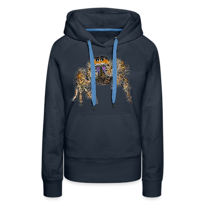 Frauen Hoodie Phidippus regius Everglades female - Navy