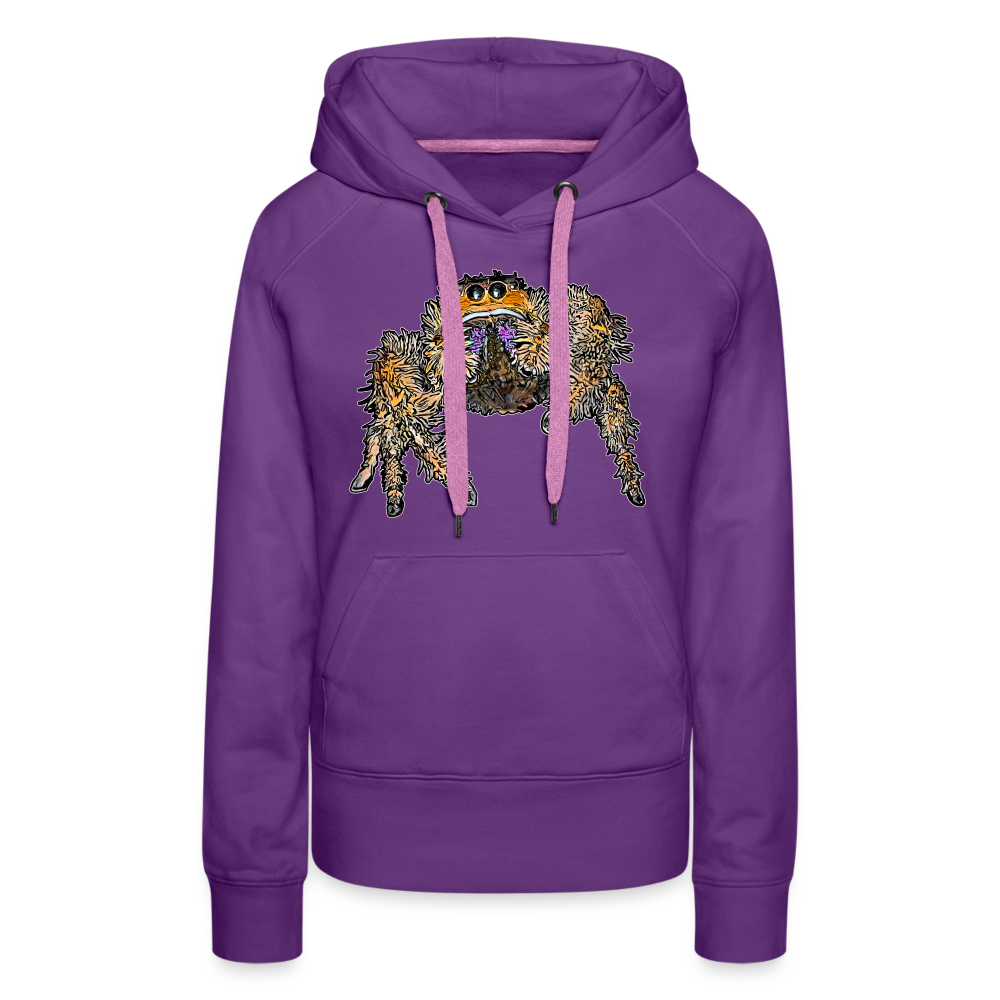 Frauen Hoodie Phidippus regius Everglades female - Purple