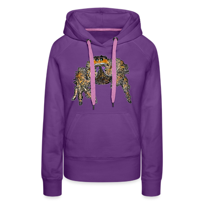 Frauen Hoodie Phidippus regius Everglades female - Purple