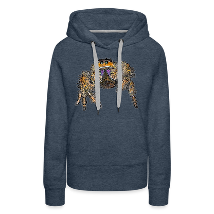 Frauen Hoodie Phidippus regius Everglades female - Jeansblau