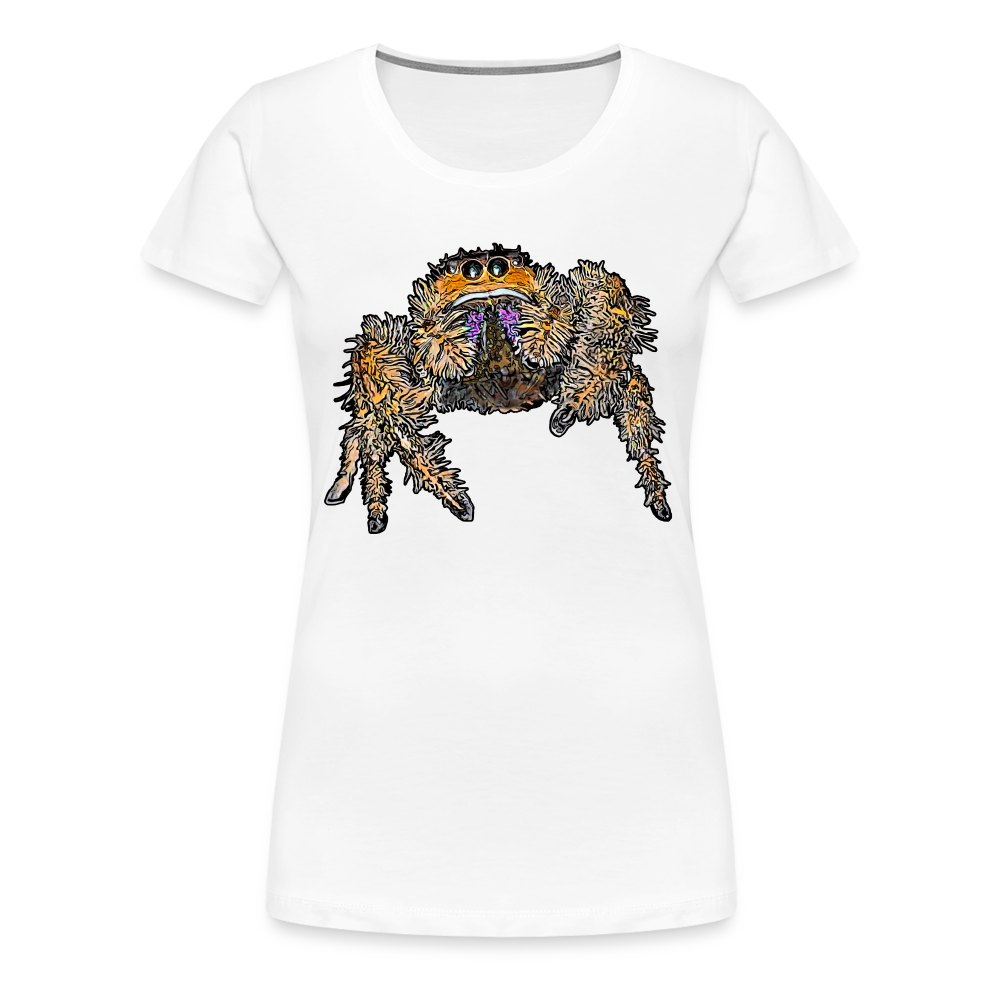 Frauen Basic T-Shirt Phidippus regius Everglades female - weiß