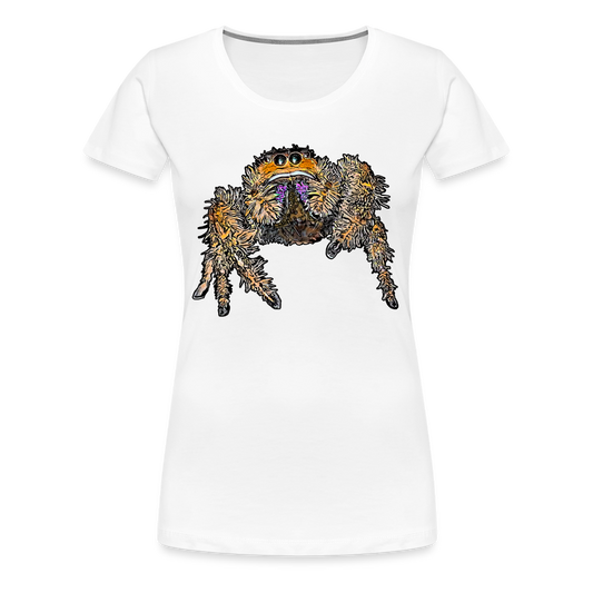 Frauen Basic T-Shirt Phidippus regius Everglades female - weiß
