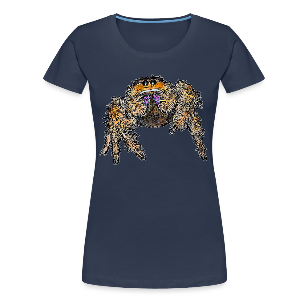 Frauen Basic T-Shirt Phidippus regius Everglades female - Navy