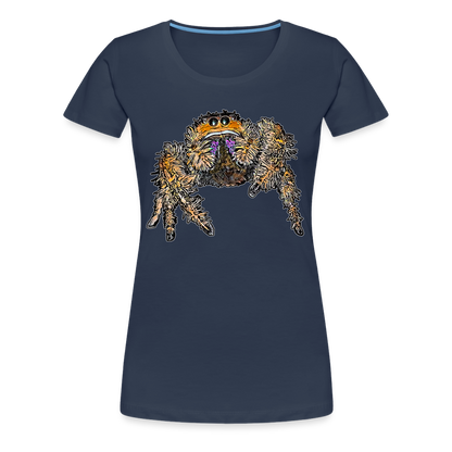Frauen Basic T-Shirt Phidippus regius Everglades female - Navy