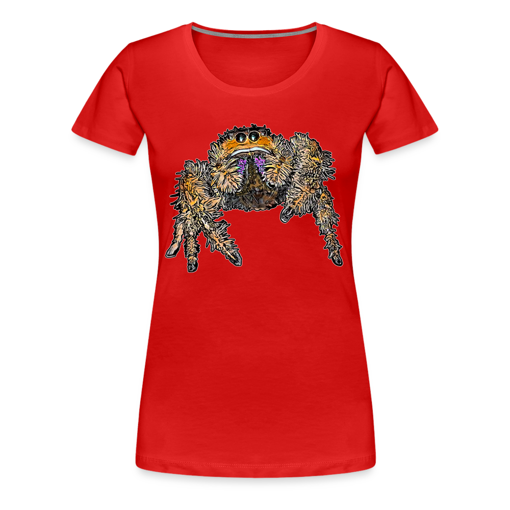 Frauen Basic T-Shirt Phidippus regius Everglades female - Rot