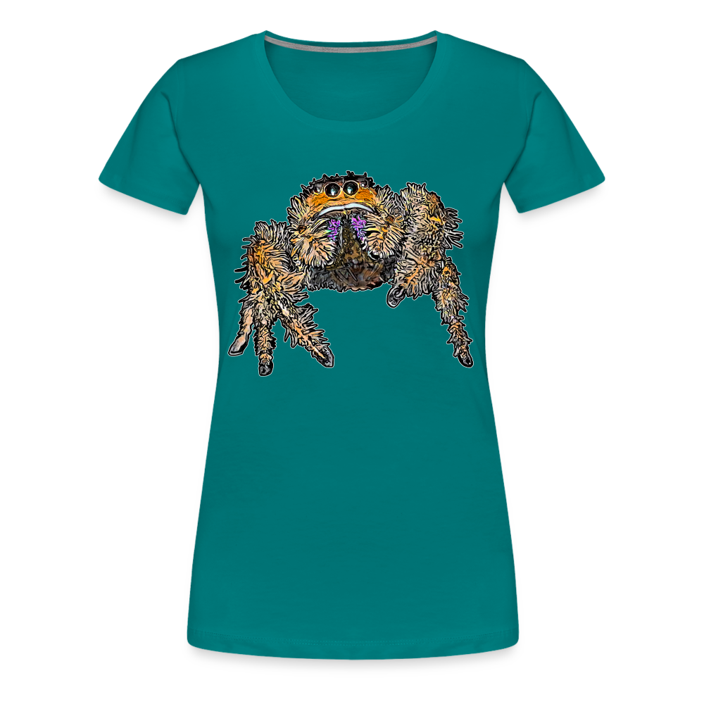 Frauen Basic T-Shirt Phidippus regius Everglades female - Divablau