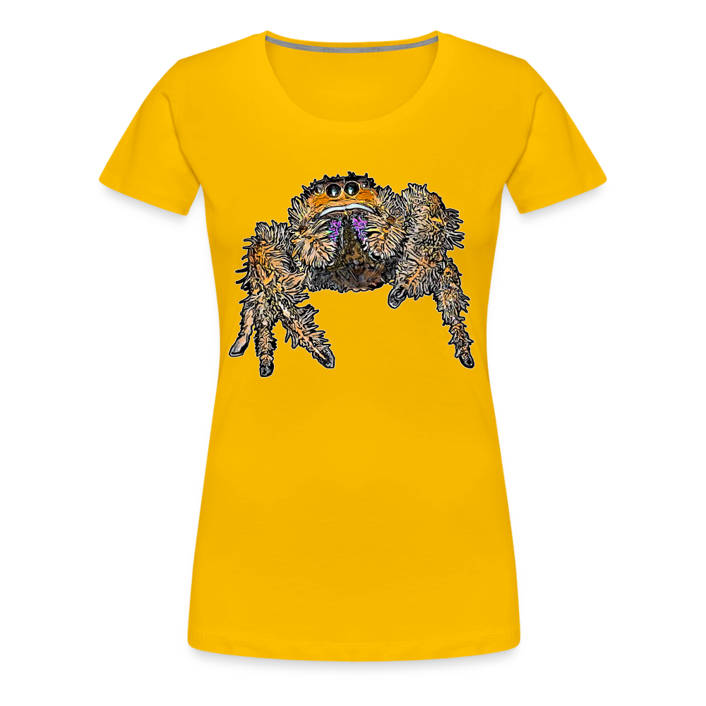 Frauen Basic T-Shirt Phidippus regius Everglades female - Sonnengelb