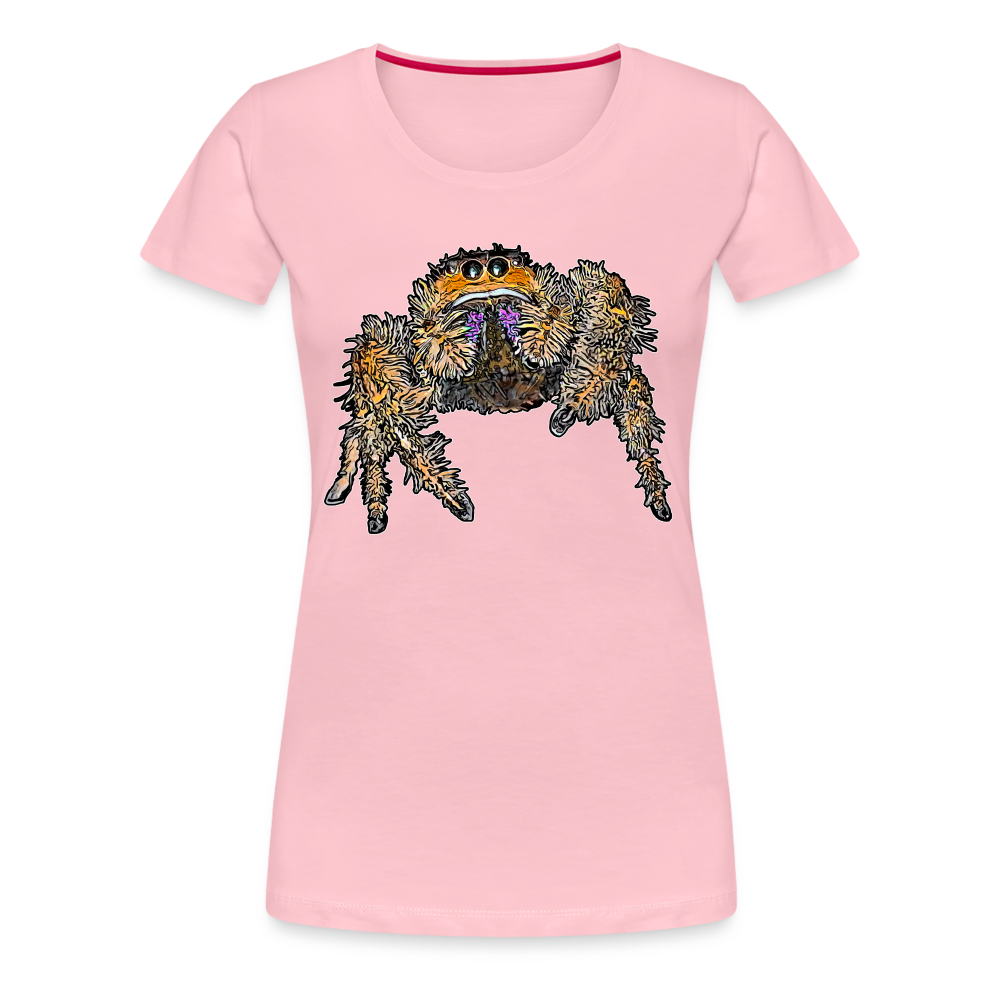 Frauen Basic T-Shirt Phidippus regius Everglades female - Hellrosa