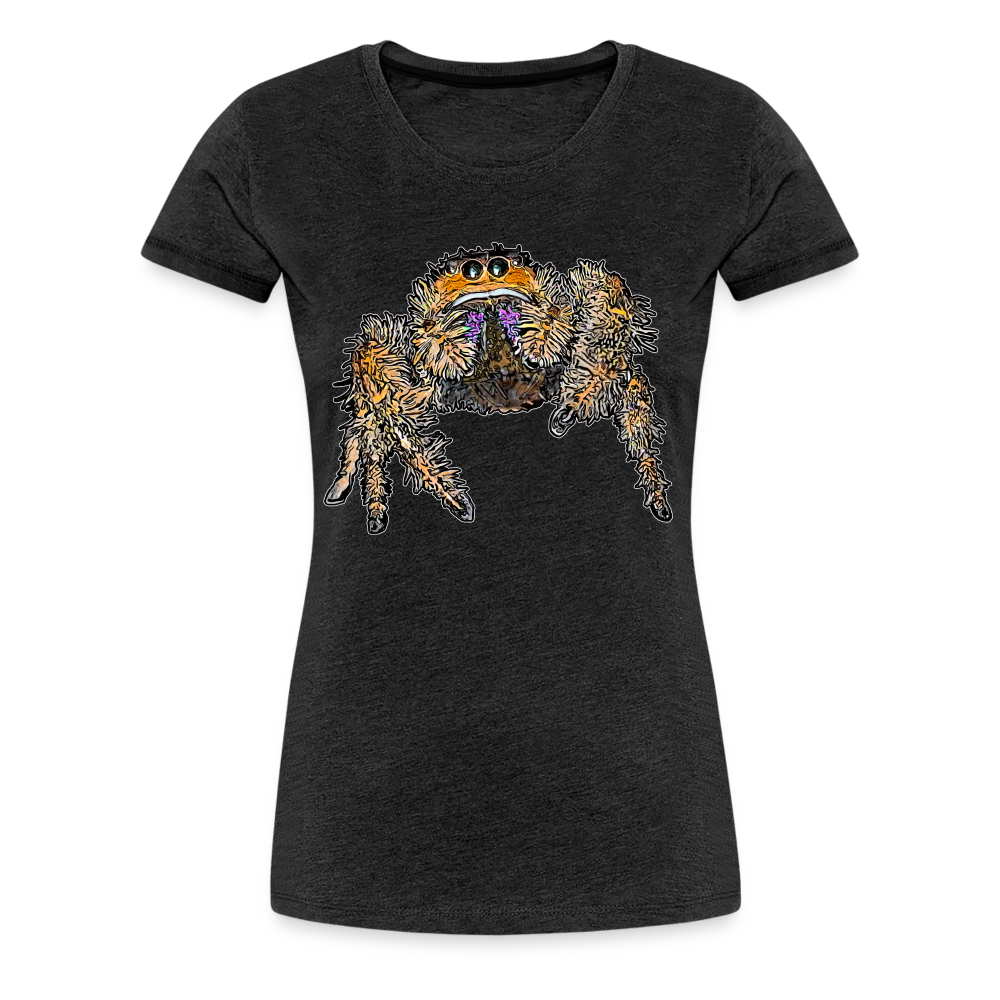Frauen Basic T-Shirt Phidippus regius Everglades female - Anthrazit