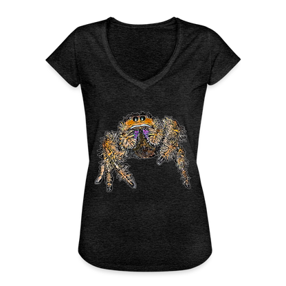Frauen Vintage T-Shirt Phidippus regius Everglades female - Anthrazit