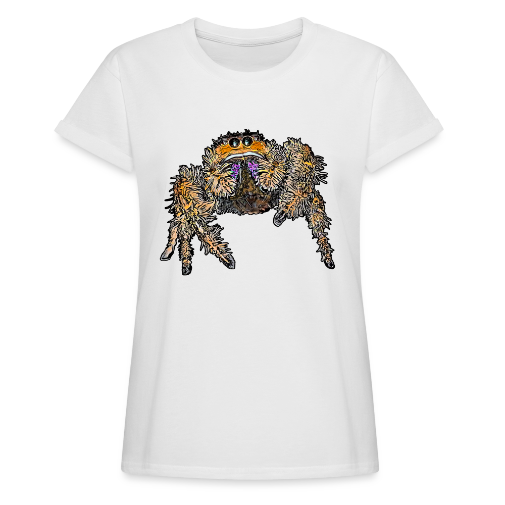 Frauen Oversized T-Shirt Phidippus regius Everglades female - weiß