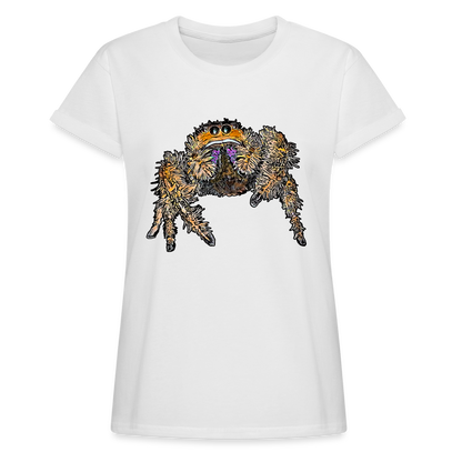 Frauen Oversized T-Shirt Phidippus regius Everglades female - weiß