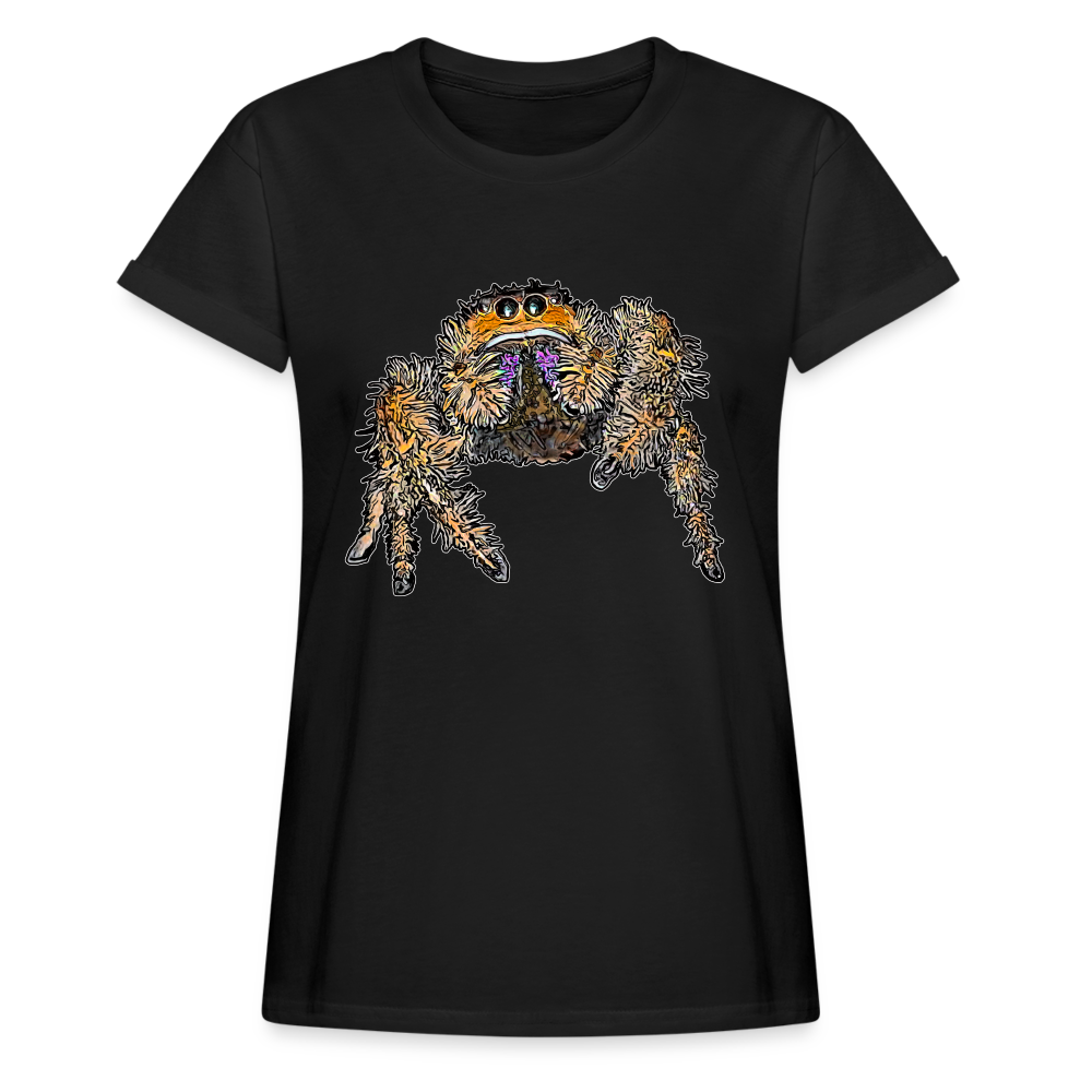 Frauen Oversized T-Shirt Phidippus regius Everglades female - Schwarz